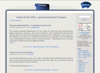 Preview site openCards - Archive