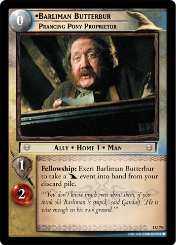 Barliman Butterbur,Prancing Pony Proprietor Barliman Butterbur,Prancing Pony Proprietor
