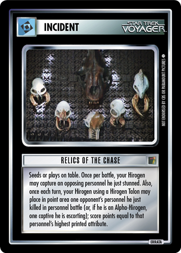 Relics of the Chase (Errata version) Relics of the Chase