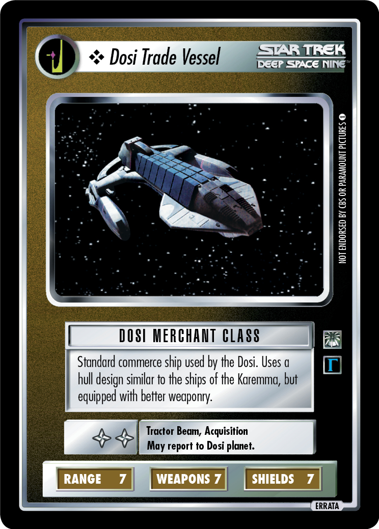Dosi Trade Vessel (Errata version) Dosi Trade Vessel