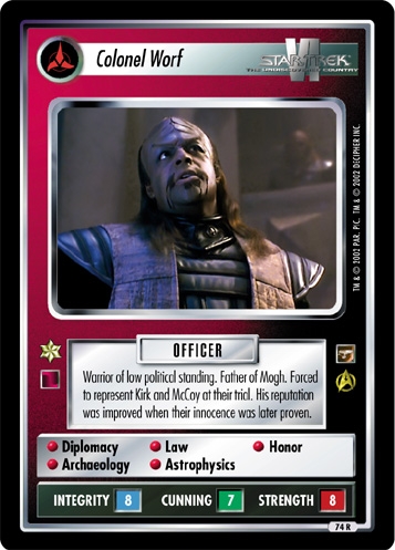 Colonel Worf Colonel Worf