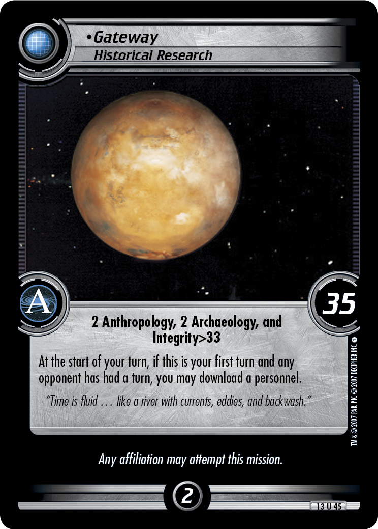 Gateway, Historical Research (Errata version) Gateway, Historical Research